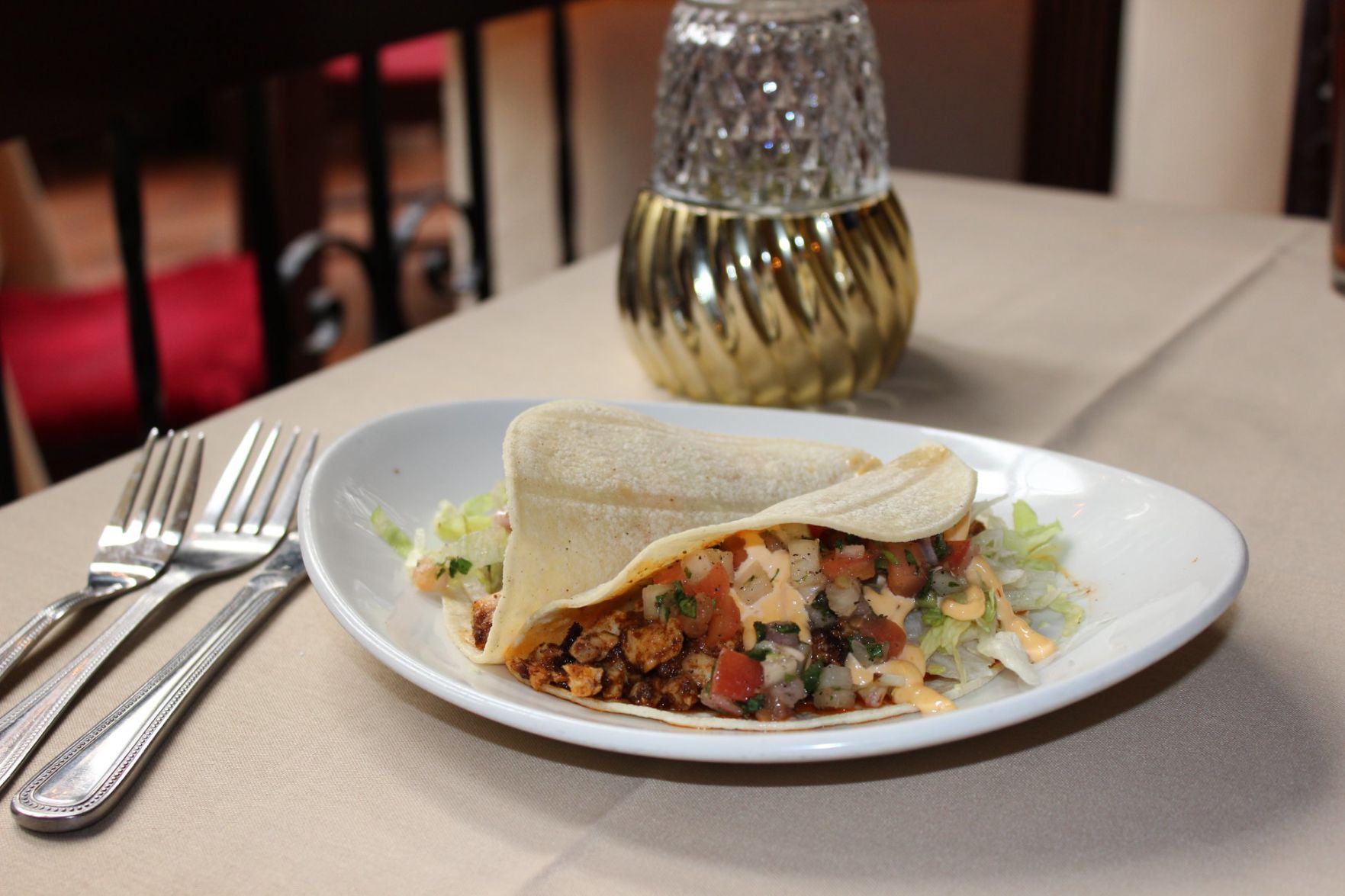 El Serrano taco appetizer